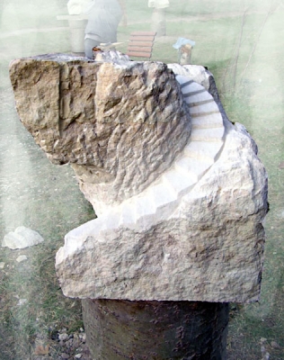 SandsteinplastikTreppe